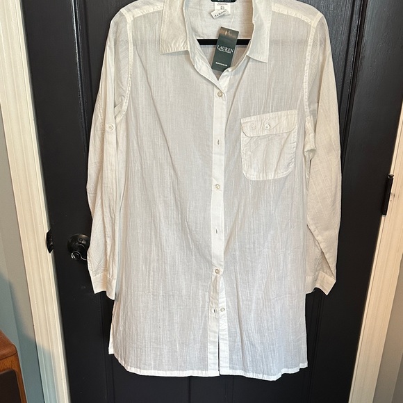 Lauren Ralph Lauren Cream Long Sleeve Shirt